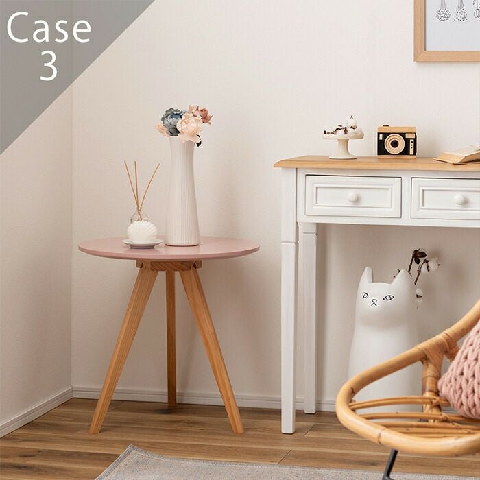 トールペイント　ハンドメイド　サイドテーブル　インテリア IDEE CONVENTO SIDE TABLE / イデー コンヴェント サイドテーブル