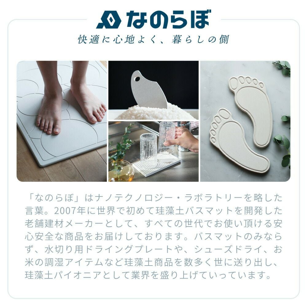 なのらぼ ドライングプレート セット スリムS スリムM スリムL 珪藻土