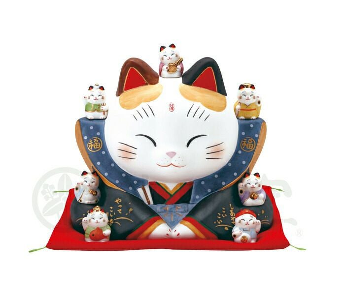 彩絵七福神福助招き猫(7号) | ヤマソロ公式