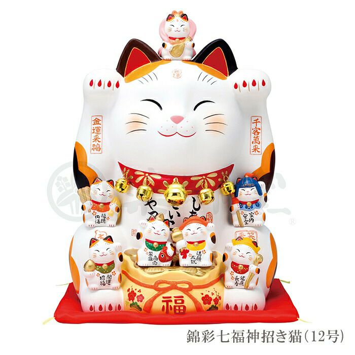錦彩七福神招き猫(12号) | ヤマソロ公式