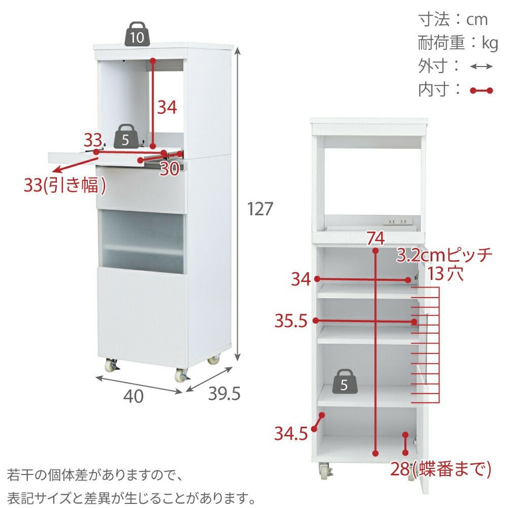 隙間ミニキッチン家電ラック ワイドタイプ FKC-0010 | ヤマソロ公式