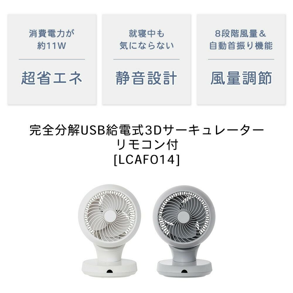 LCAF014 完全分解USB式3Dサーキュレーター | ヤマソロ公式