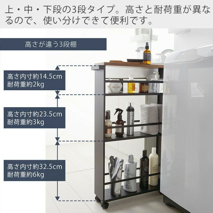 山崎実業 公式 ハンドル付きスリムワゴン タワー | ヤマソロ公式