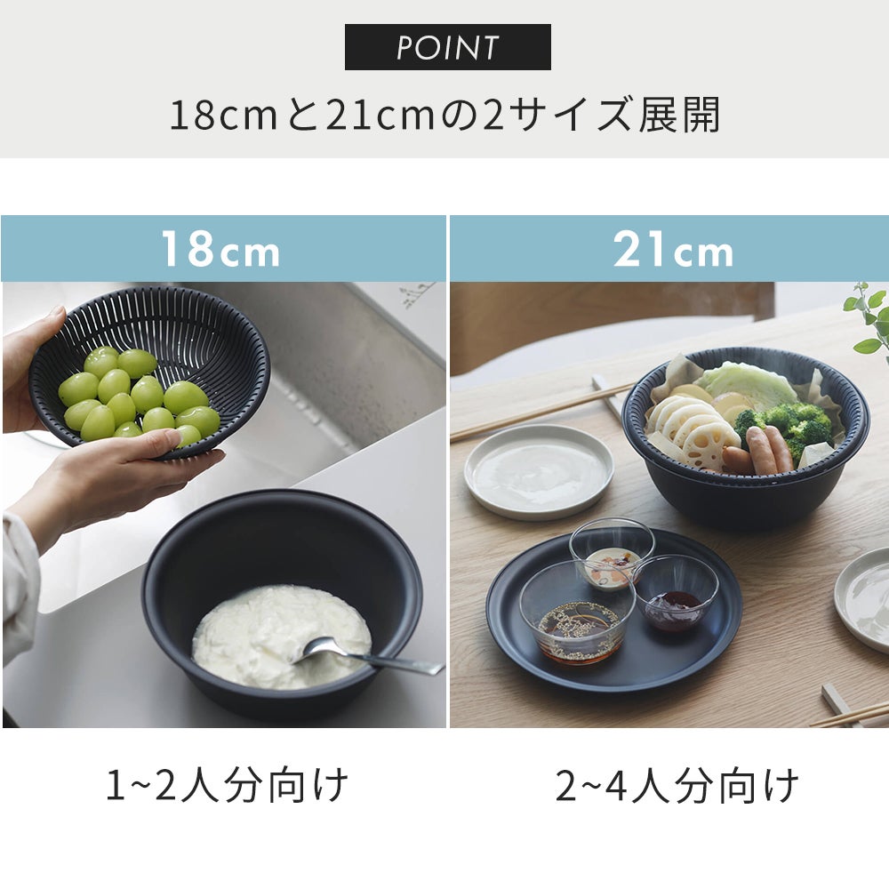 ザルボウル 4点セット 18cm 21cm マーナ(marna) | ヤマソロ公式