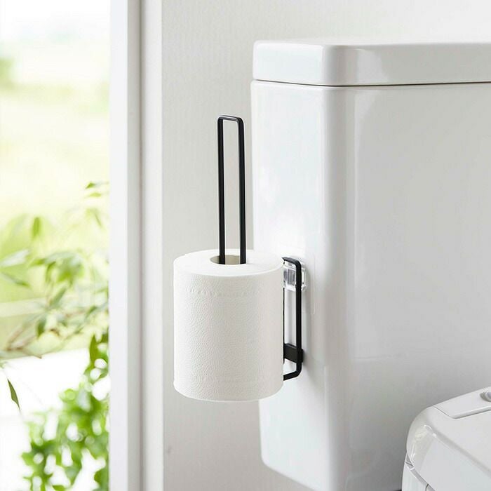 山崎実業 公式 フィルムフック トイレットペーパーホルダー タワー