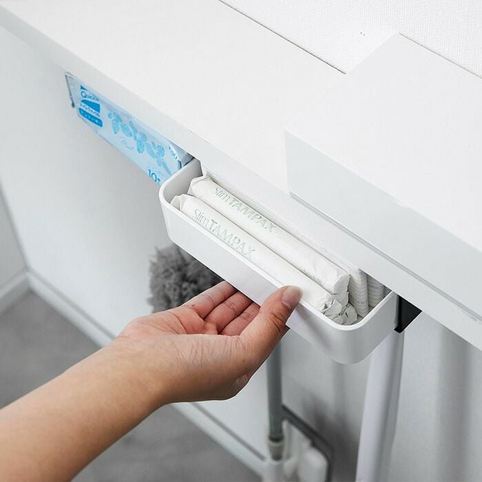 山崎実業 公式 トイレ棚下収納ラック タワー | ヤマソロ公式