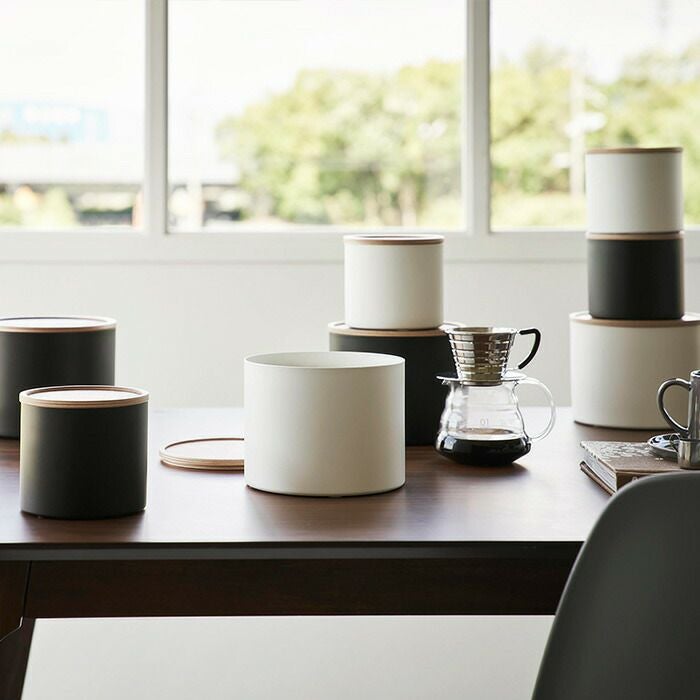 山崎実業 公式 バスケット型コーヒーペーパーフィルターケース リン S