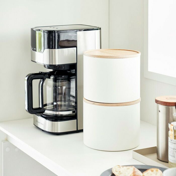 山崎実業 公式 バスケット型コーヒーペーパーフィルターケース リン L