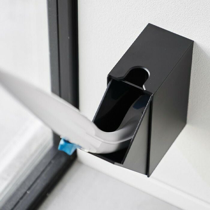 山崎実業 公式 ウォール流せるトイレブラシホルダー タワー 石こう