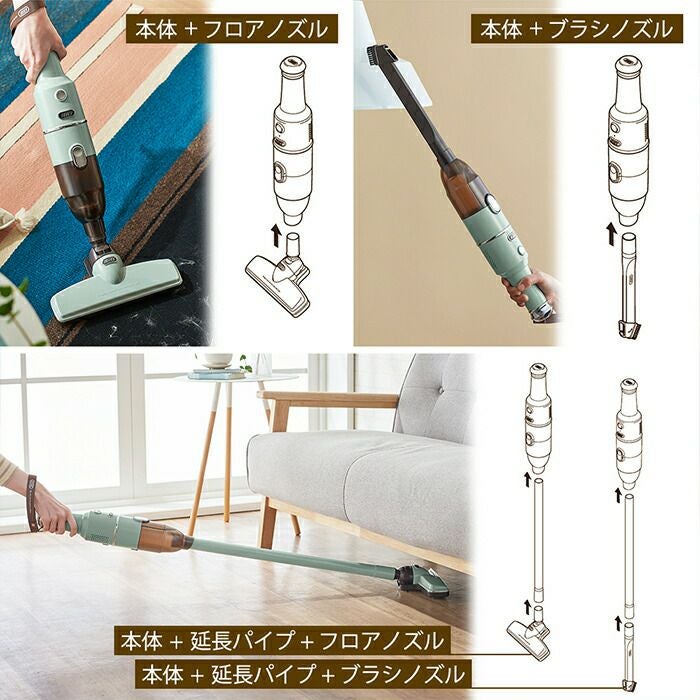 TOFFY スティッククリーナー ライトブルー 本体 ASCII.jp：まるでインテリア。軽やかなのにハイパワーなコードレス掃除