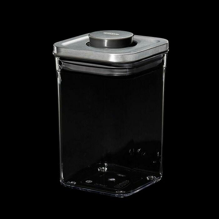 OXO 保存容器1.0L ステンレス ポップコンテナ スモールスクエア ショート オクソー(OXO) ステンレスコンテナ スモールスクエア（ショート）－1