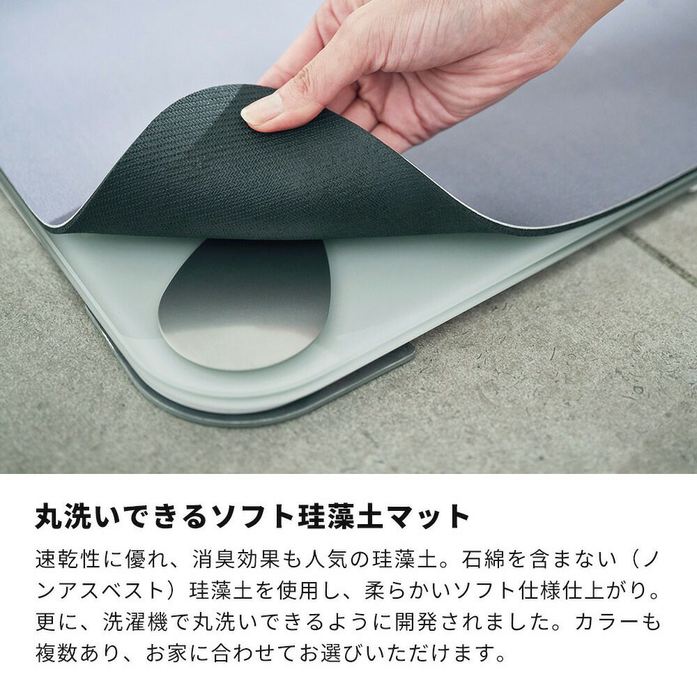スマートスケールバスマット 透明・ソフト珪藻土マット付アプリで体重管理OK♥️ Smart Bath Mat | スマートバスマット - 体重測定できるバスマット