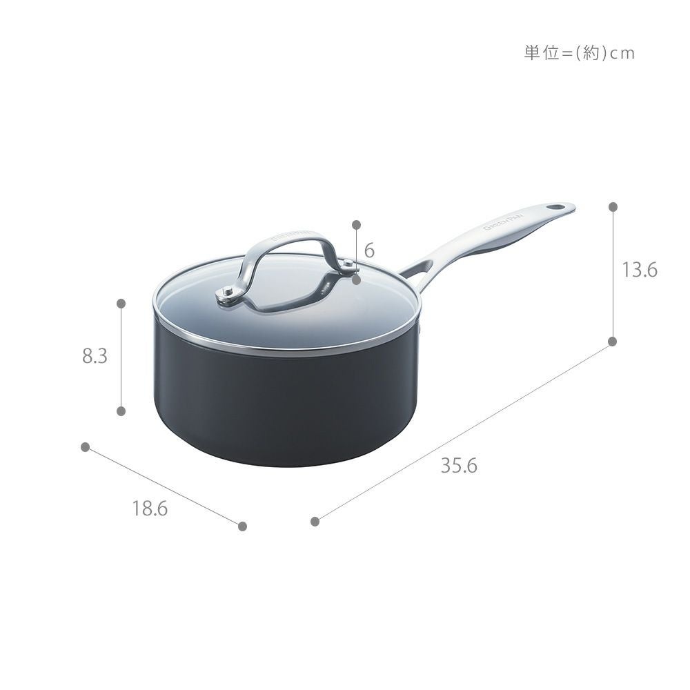 専用2024年製フライパン ソースパン インダクションレンジ フードプロセッサー グリーンパン ヴェニス プロ ソースパン 蓋付 | ヤマソロ公式