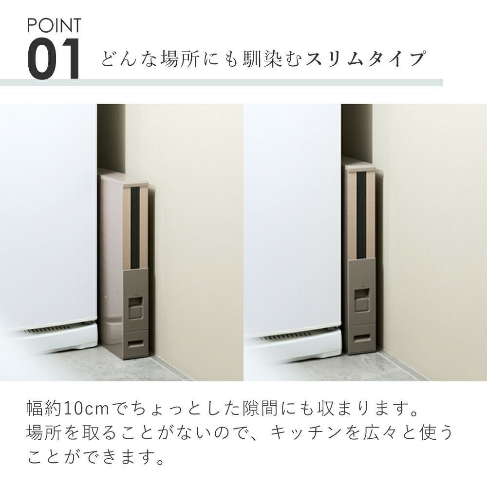ワイヨット スリム米びつ シャンパンゴールド | ヤマソロ公式