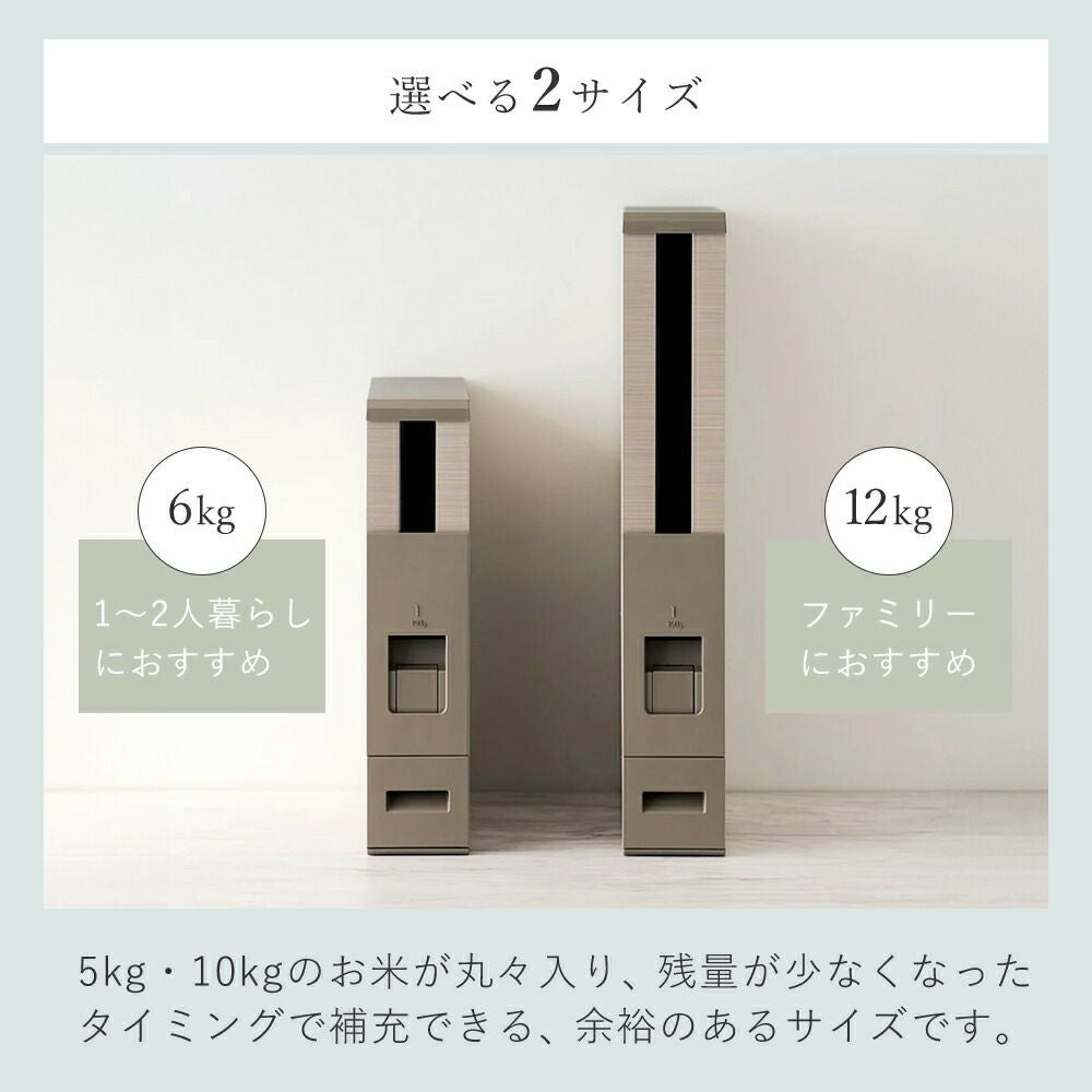 ワイヨット スリム米びつ シャンパンゴールド | ヤマソロ公式