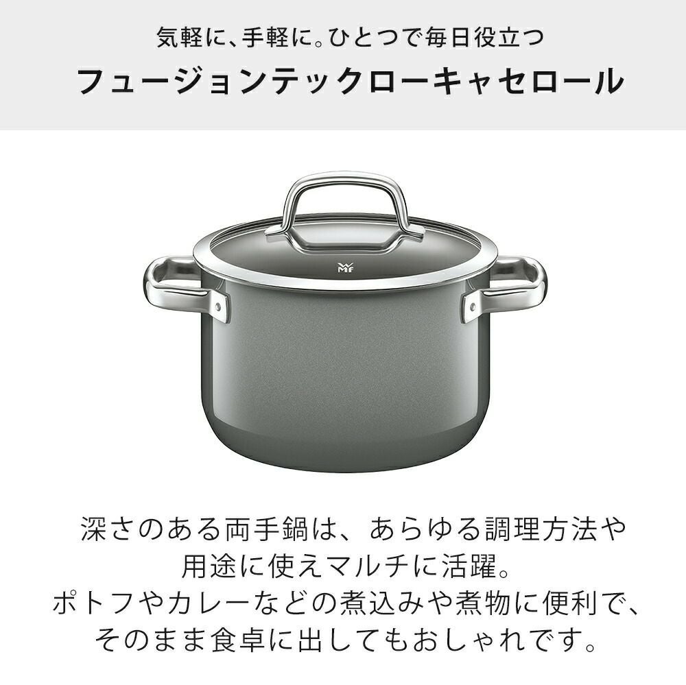 新品 フュージョンテック ミネラル ハイキャセロール 20cm PL フュージョンテック ミネラルプロ ハイキャセロール20cm PL - WMF公式