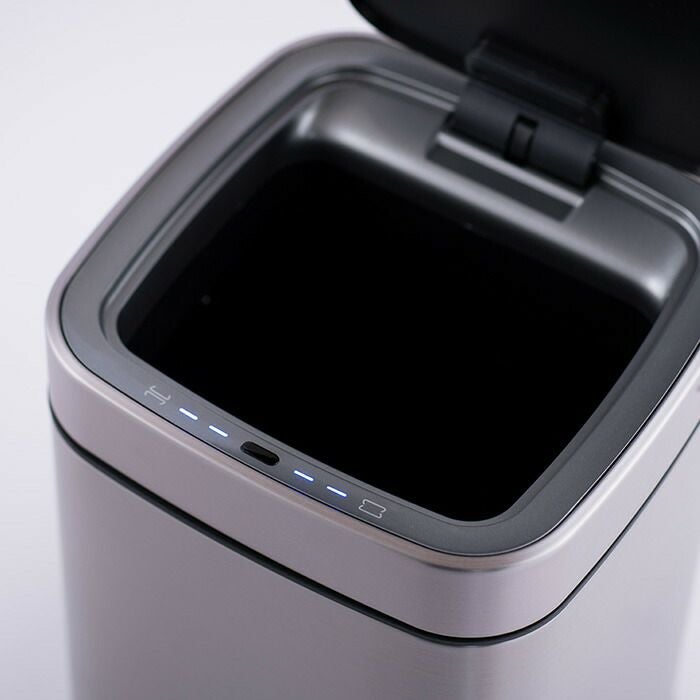 自動開閉ゴミ箱 6L 分別 角型 センサー付き エコスマートX充電式