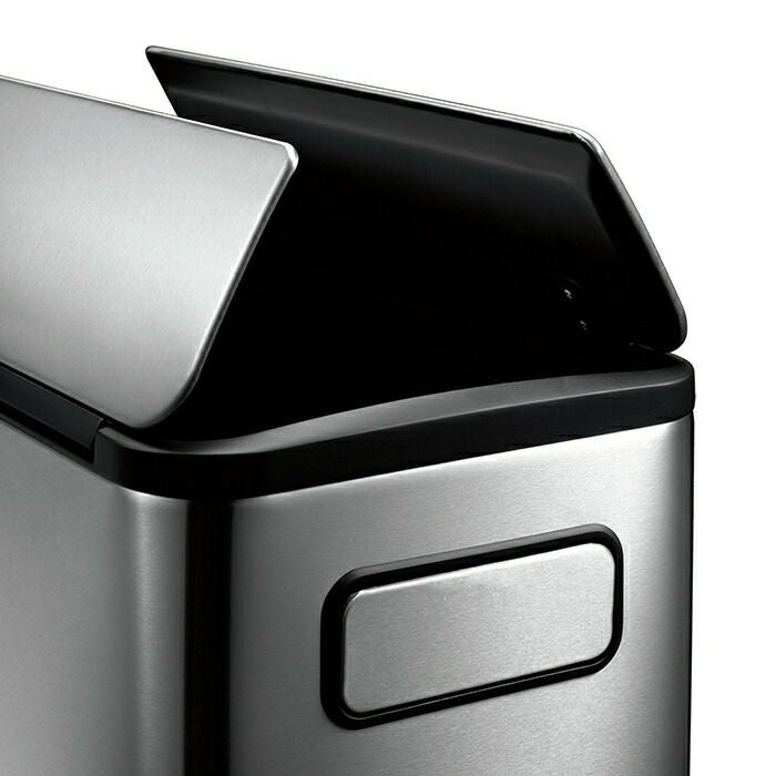 自動開閉ゴミ箱 40L＋20L 分別 両開き ステンレス エコフライステップ