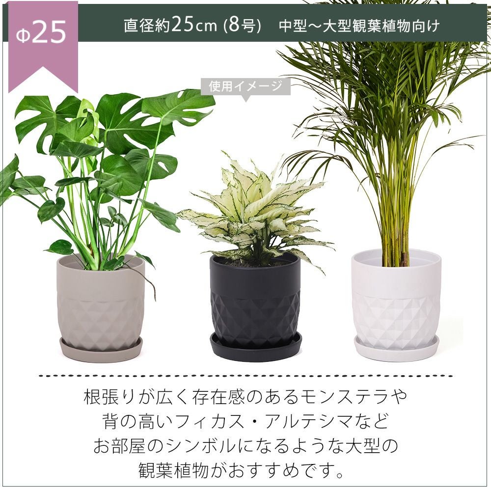 植木鉢3台セット crescere クレッシェル ヤマソロ | ヤマソロ公式
