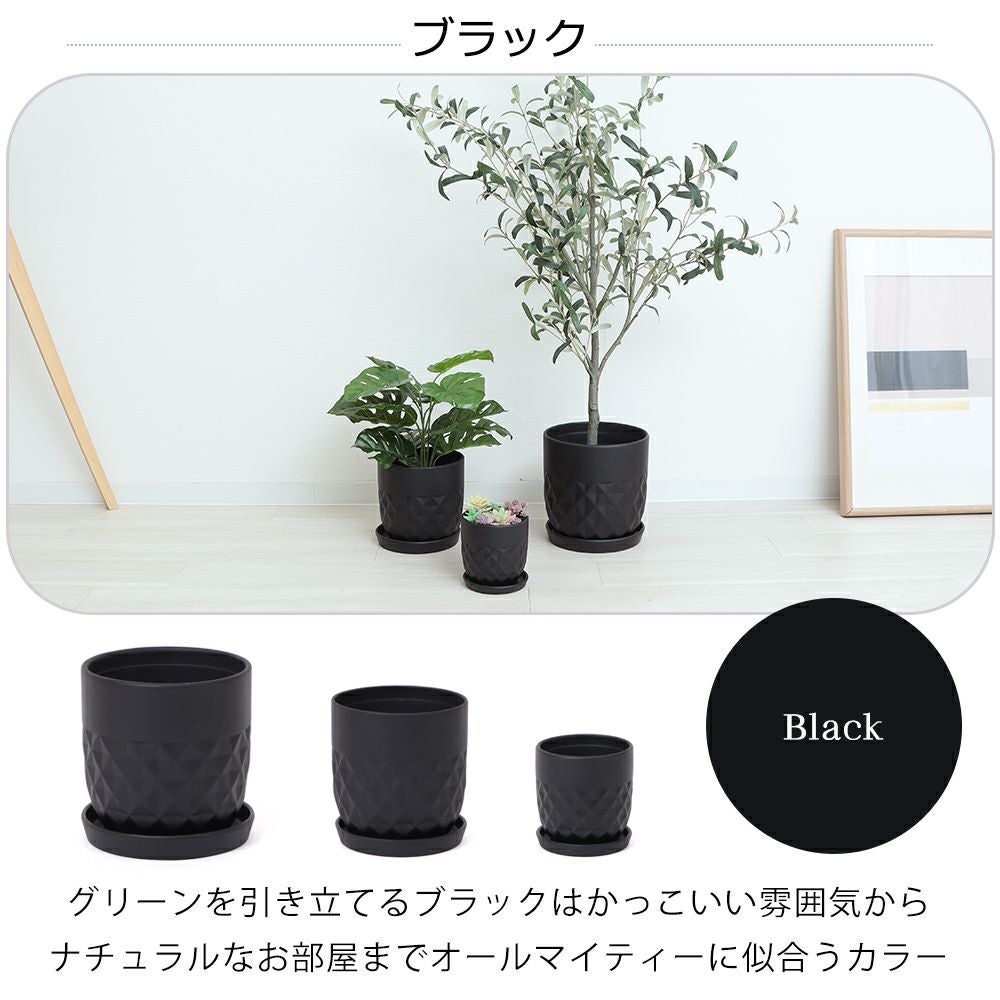 新品 植木鉢 3個セット 植木鉢3台セット crescere クレッシェル ヤマソロ | ヤマソロ公式