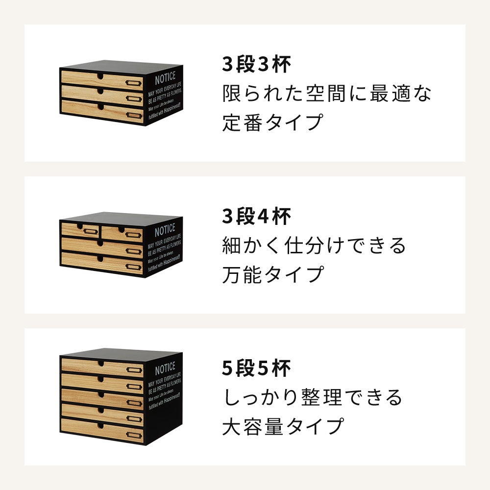 小物チェスト NOTICE(ノーティス) 3段4杯 ヤマソロ | ヤマソロ公式