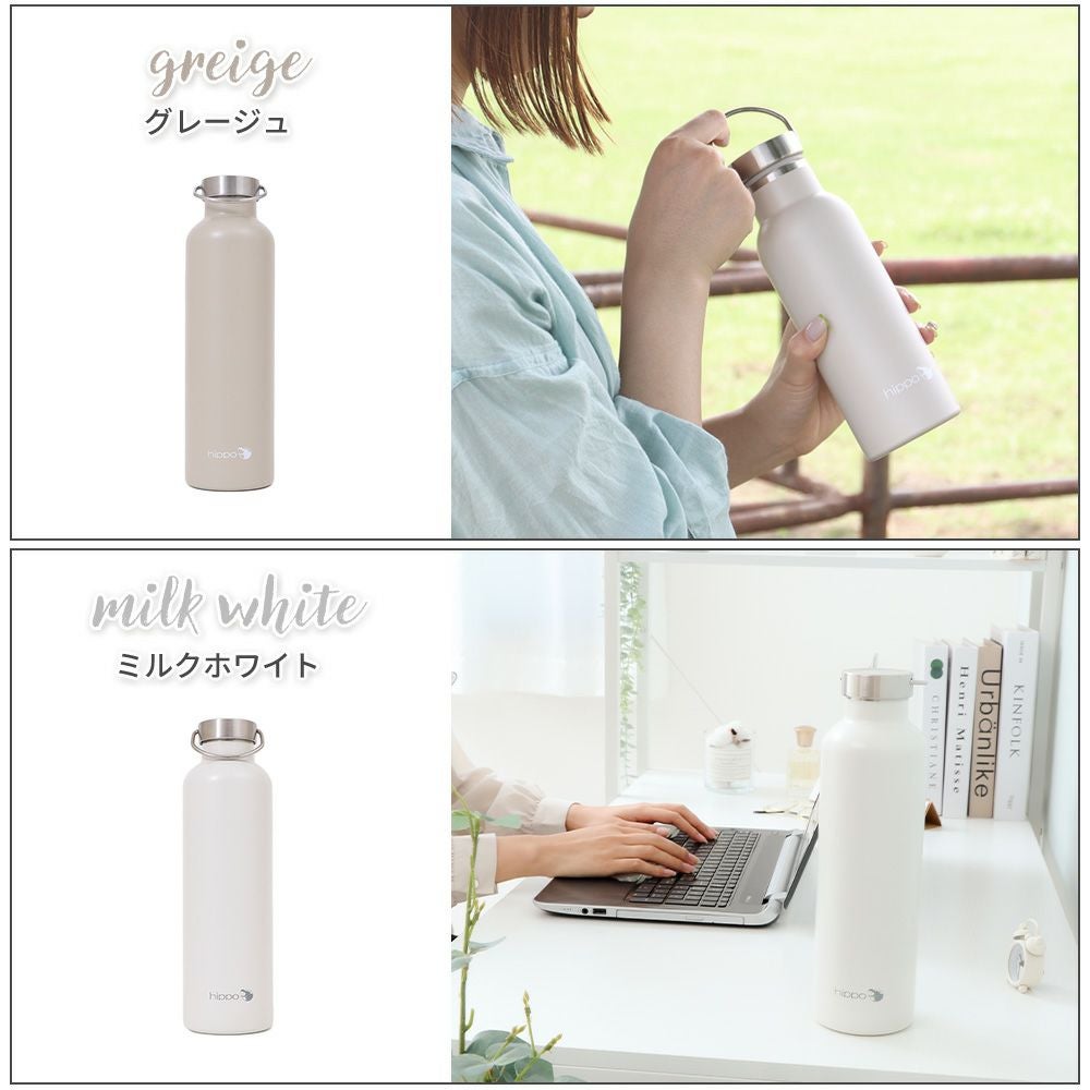 水筒 ステンレスボトル 500ml 1000ml hippo(ヒッポ) ミルク缶型