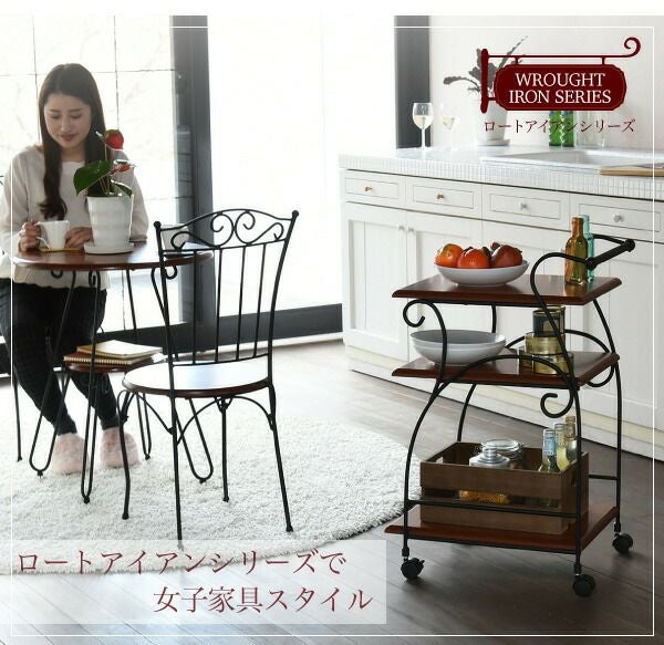 アンティーク リプロダクション ワゴン ROCOCO アントワネット セレブリティーワゴン 幅88cm | ロココ調家具
