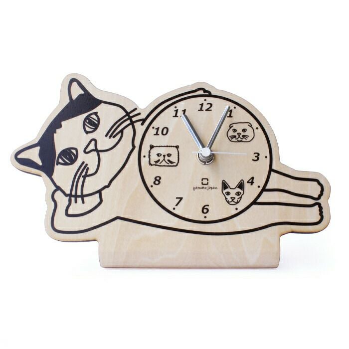ヤマト工芸 時計 置き時計 stand clock CATS YK19-104 | ヤマソロ公式