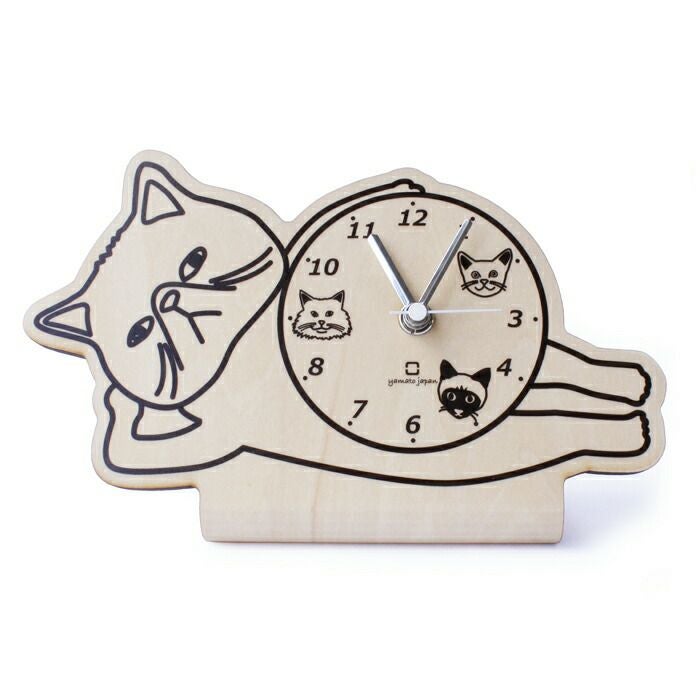 ヤマト工芸 時計 置き時計 stand clock CATS YK19-104 | ヤマソロ公式