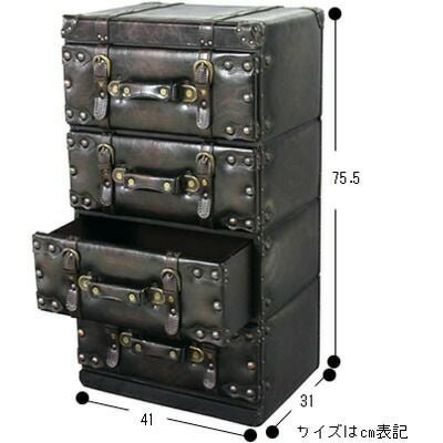 Powell Life Chest 木製トランク メモリアルチェスト 大容量 トランクチェスト 4段 | ヤマソロ公式