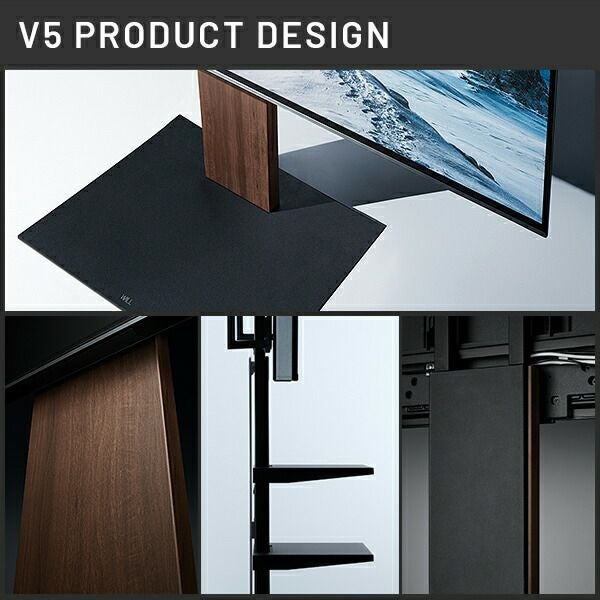 【美品完品】Wall V5 Low Type テレビスタンド 別売棚付属 テレビスタンド V5 | 移動しやすいキャスター付き自立タイプ