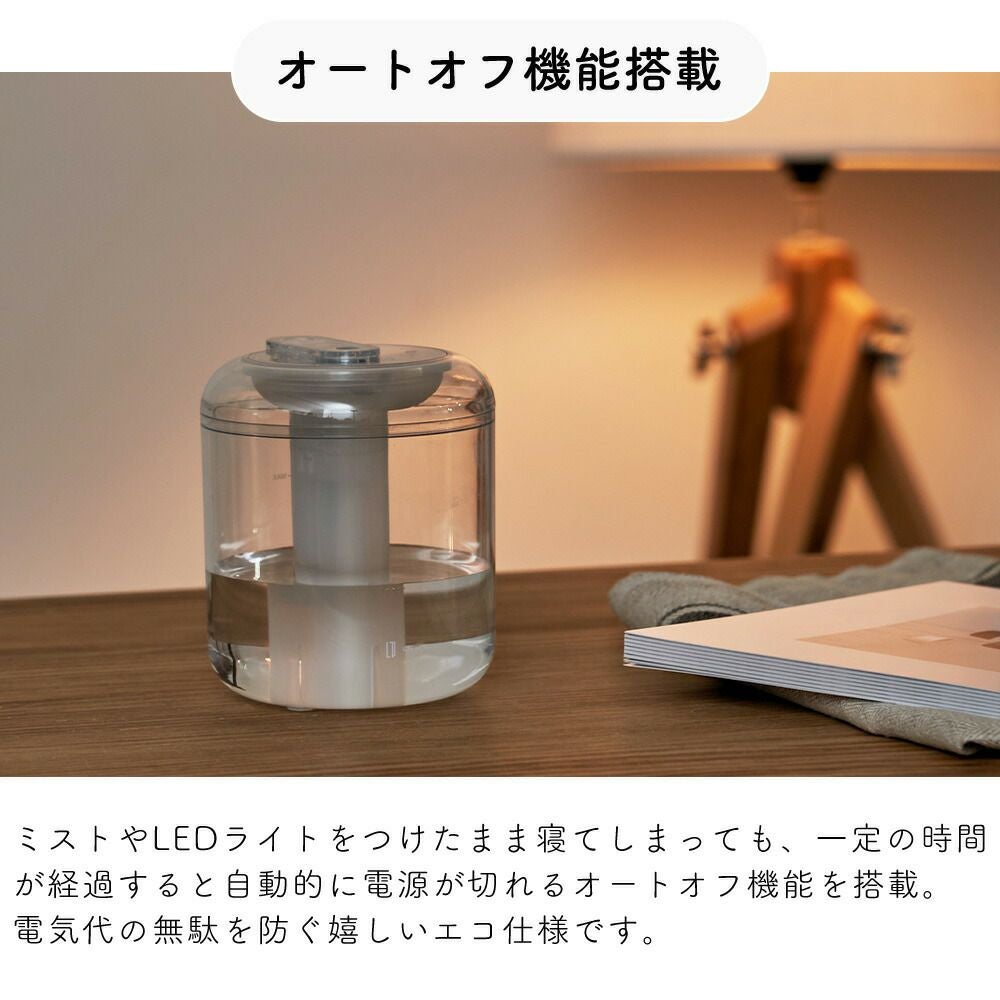 充電式miniｸﾘｱ加湿器LEDﾗｲﾄ付 LCAHF006 | ヤマソロ公式