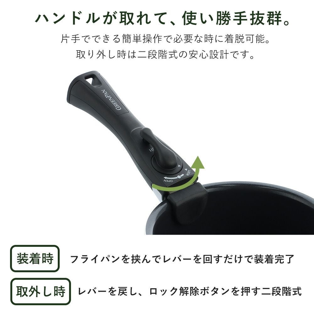 クリックシェフ ハンドル グリーンパン（GREENPAN） | ヤマソロ公式