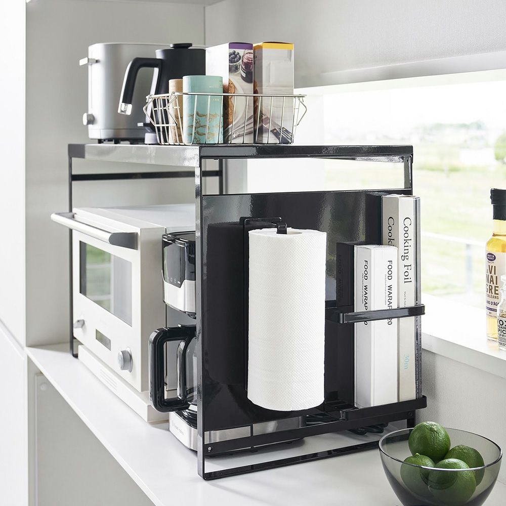 山崎実業 スチールパネル付きレンジラック タワー W75 山崎実業 公式 スチールパネル付きレンジラック W75 タワー | ヤマソロ公式