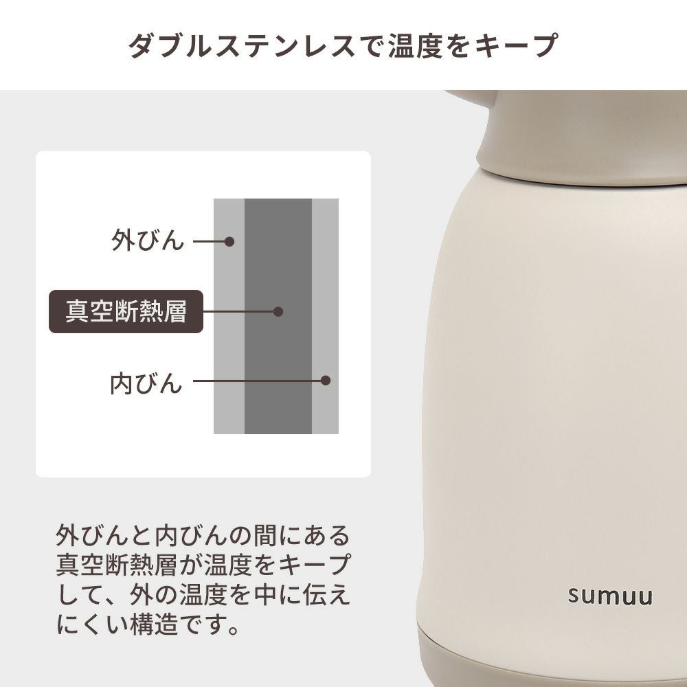 sumuu 真空ダブルステンレステーブルポット ミーボ | ヤマソロ公式