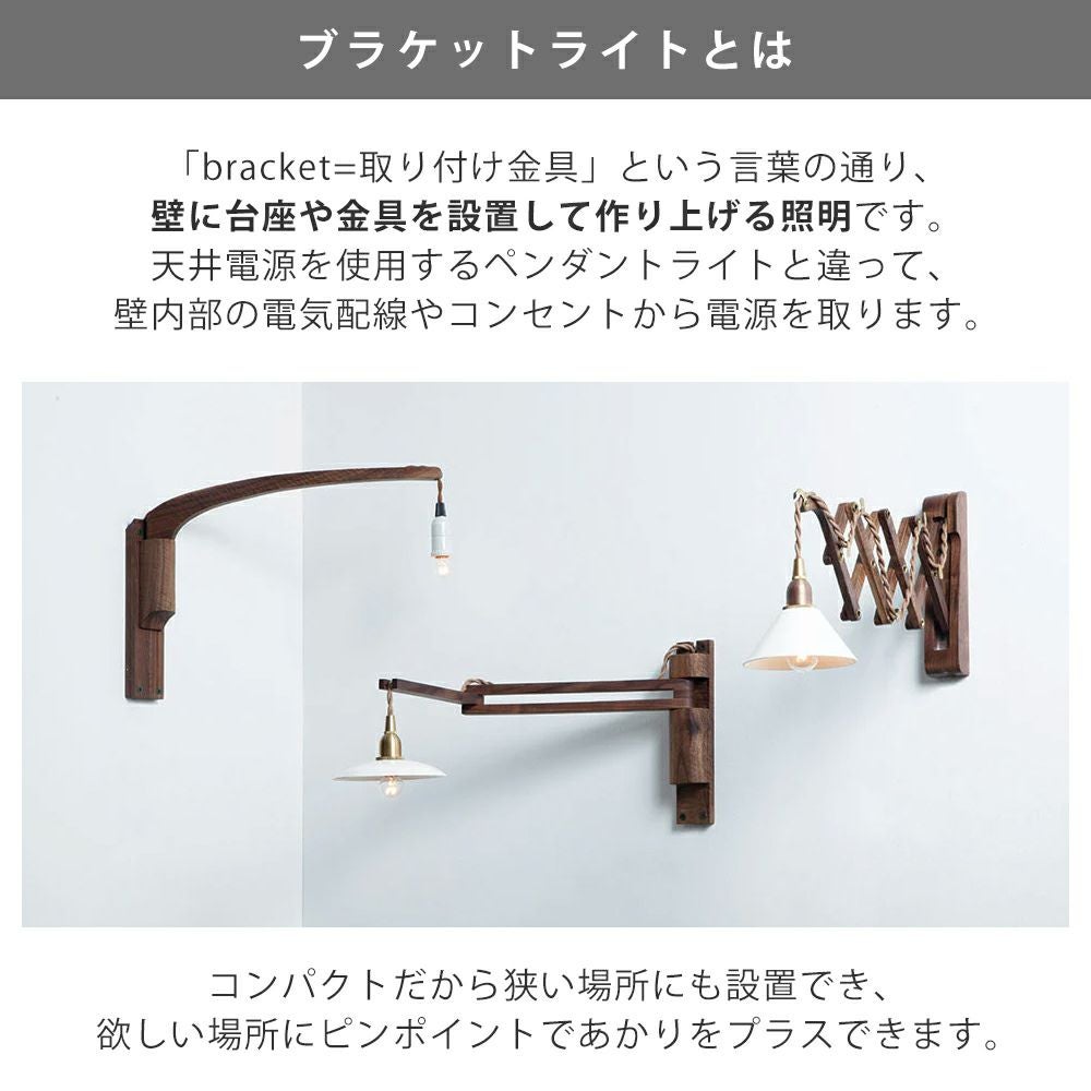 バスライトイヤー　(ウォルナット) 2脚 Wood Bracket ZIG アクシス（AXCIS） | ヤマソロ公式
