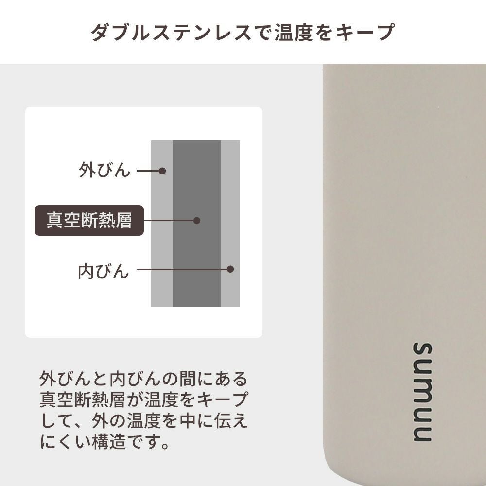 sumuu 真空ダブルステンレススリムボトル ミーボ | ヤマソロ公式