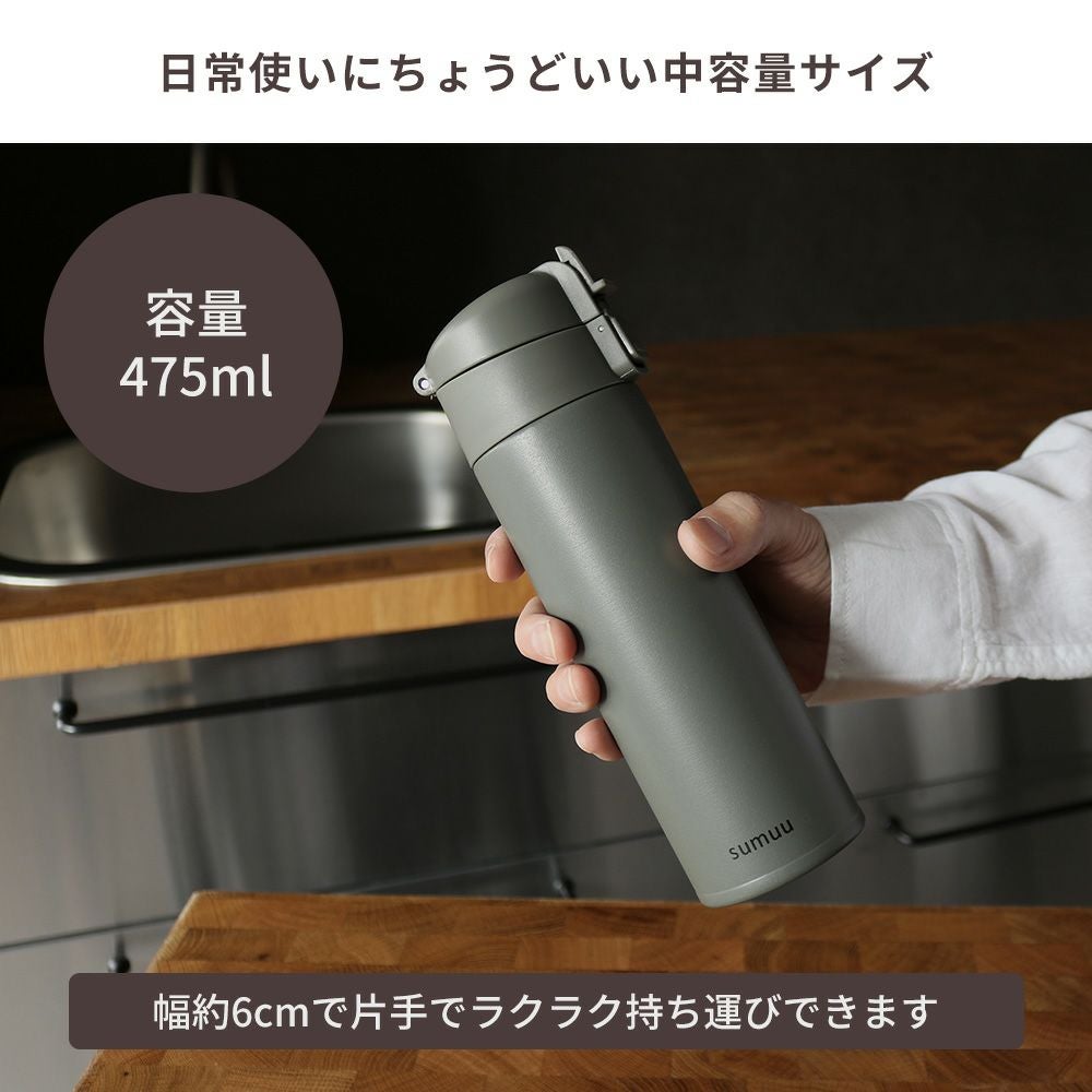 sumuu 真空ダブルステンレスポップアップボトル ミーボ | ヤマソロ公式