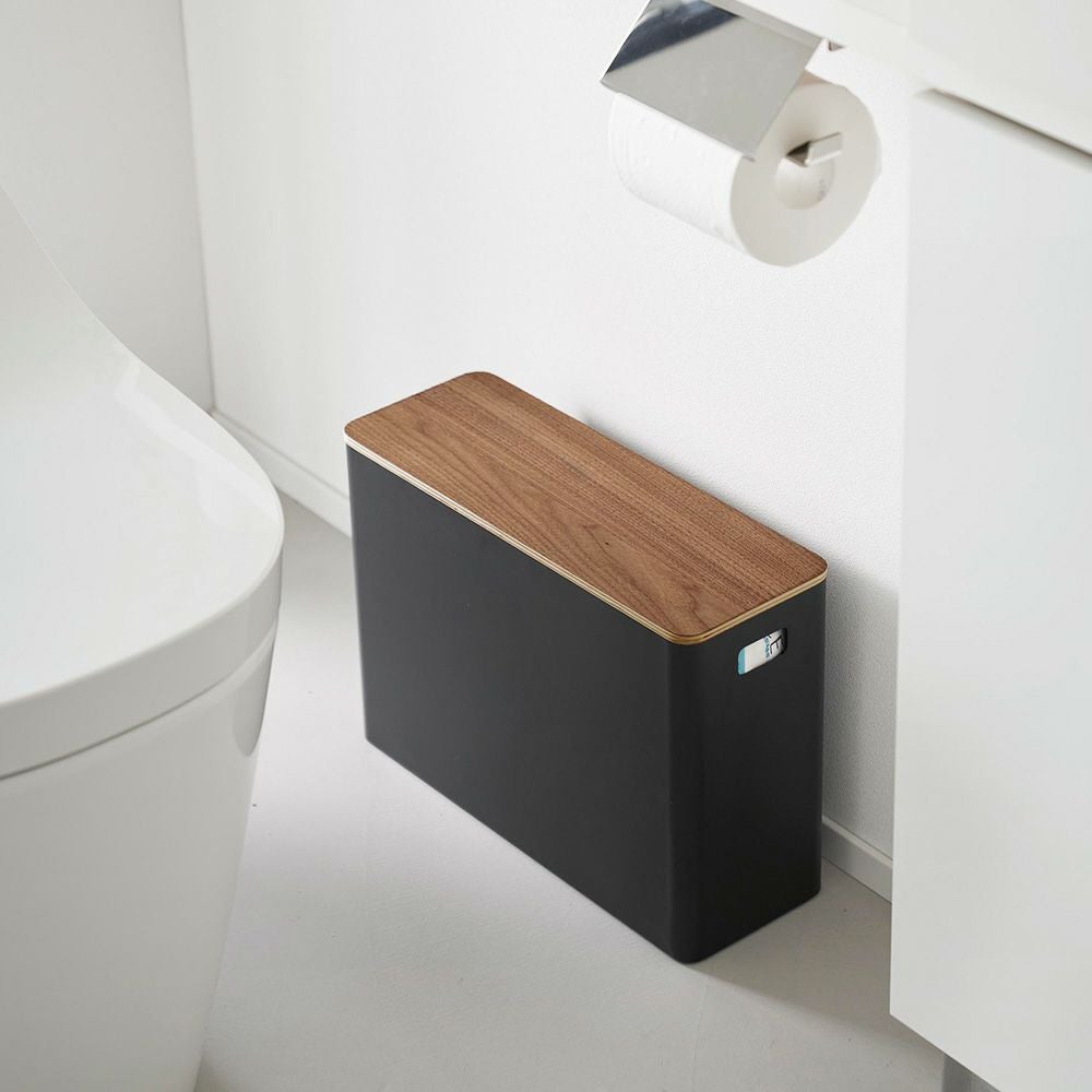 山崎実業 公式 蓋付きトイレ用品収納 リン | ヤマソロ公式