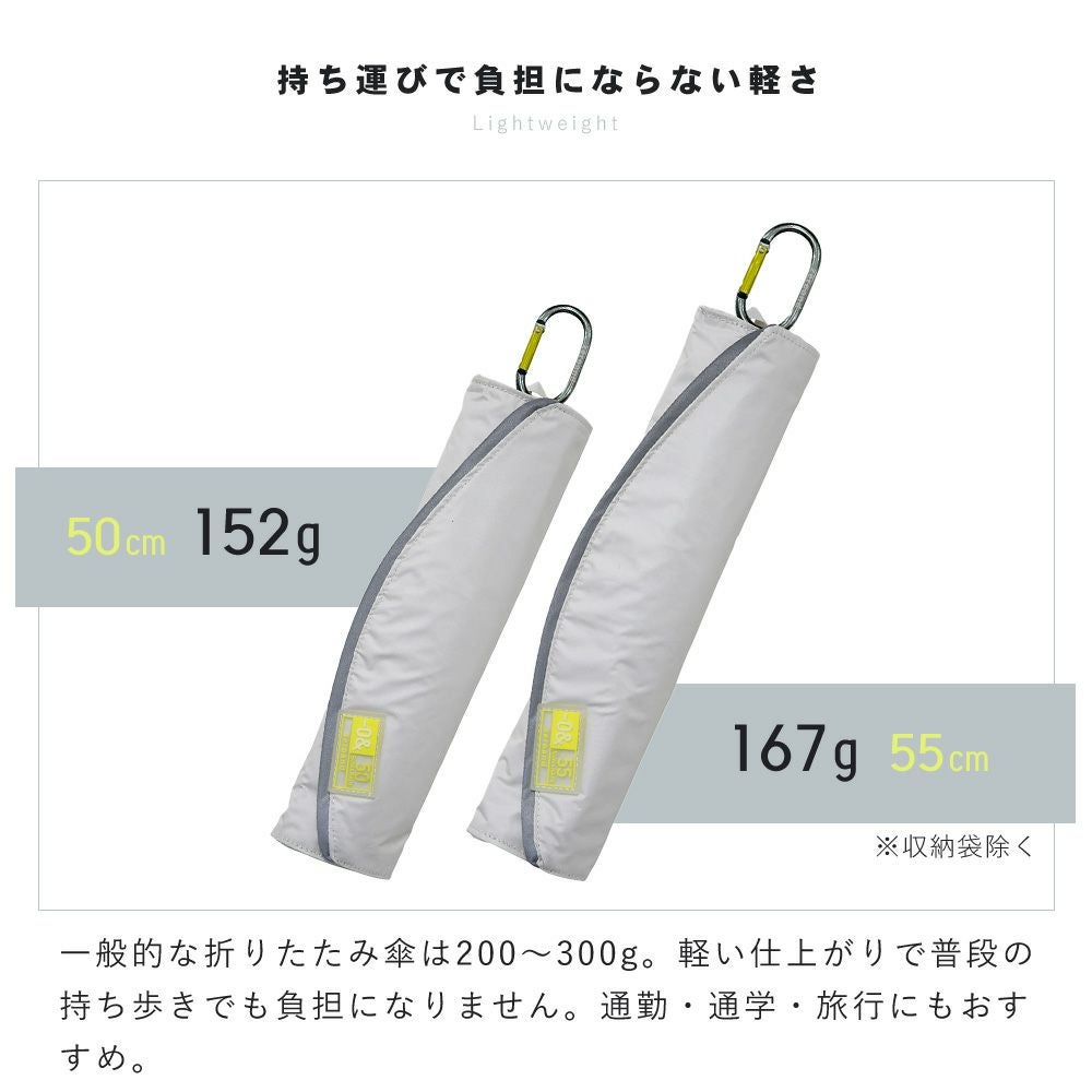 晴雨兼用傘 軽量折りたたみ 50cm 55cm ゼロアンド(-0&) | ヤマソロ公式