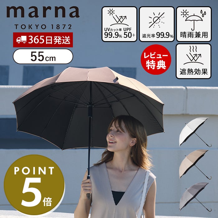 Shupatto アンブレラ UV 55cm マーナ(marna) | ヤマソロ公式