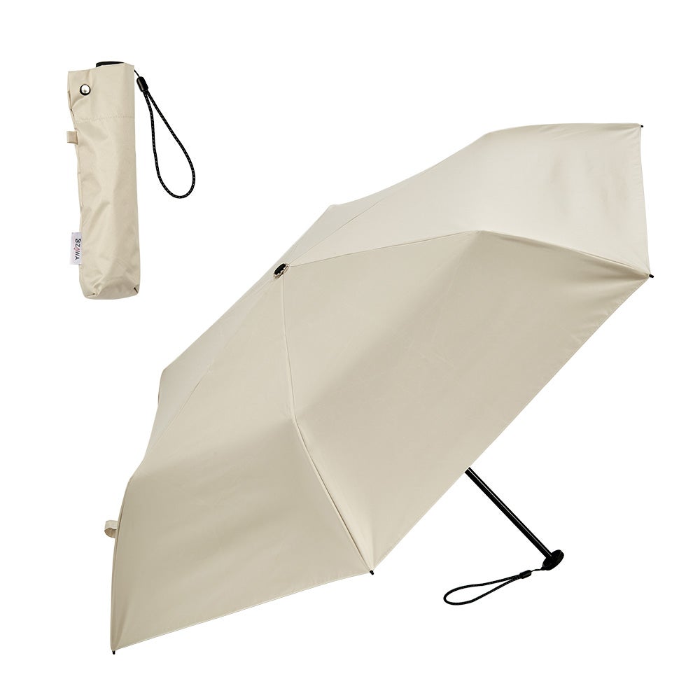 超軽量カーボン日傘 折りたたみ 晴雨兼用 6本骨 U.Light～airy+
