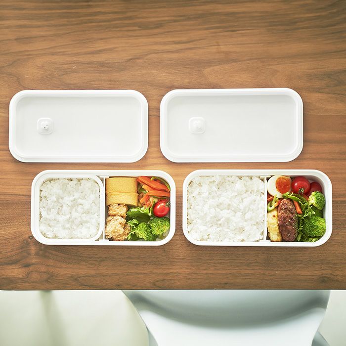 山崎実業 公式 冷凍ごはん用のザルがそのまま入るバルブ付き密閉ランチ