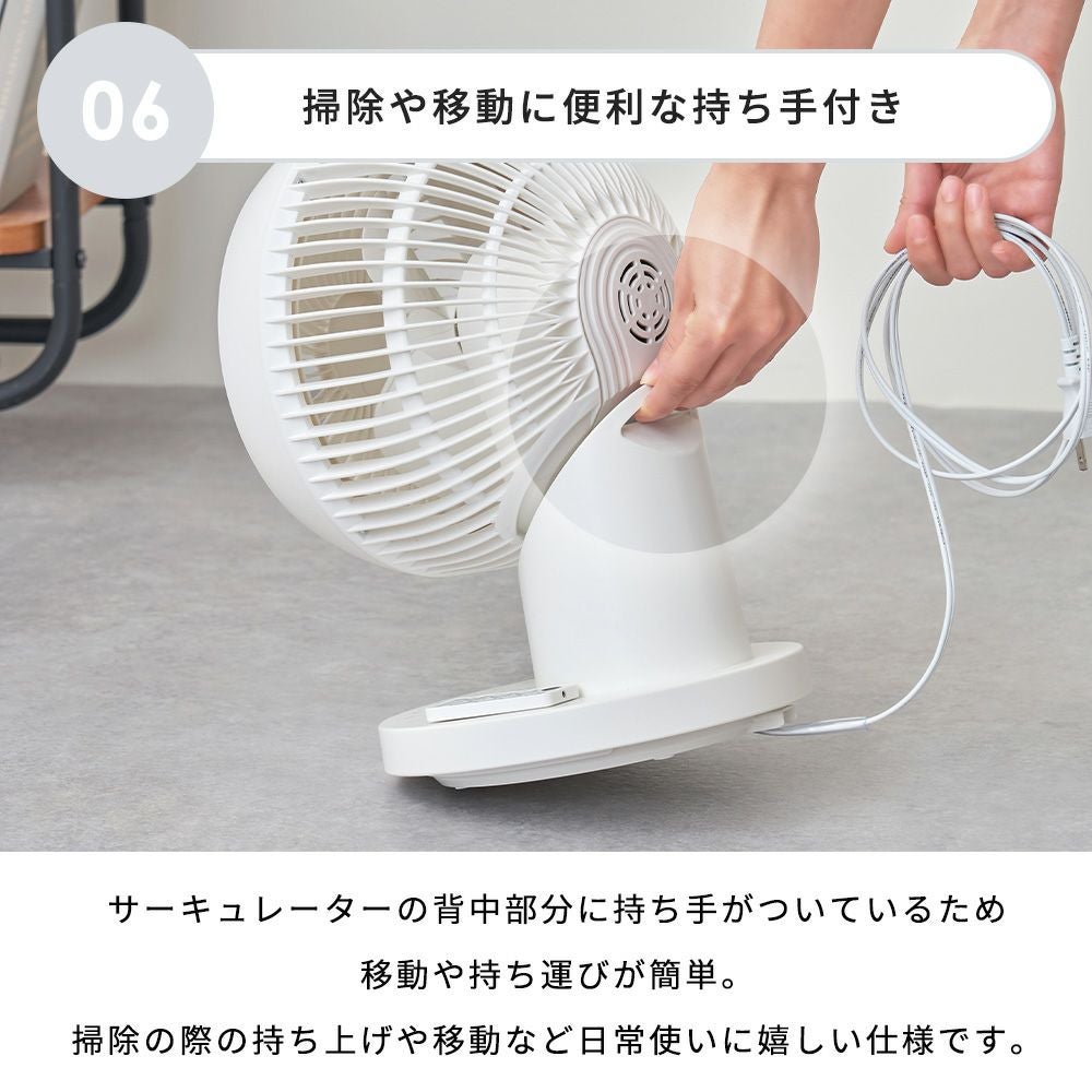 完全分解式AC3Dサーキュレーター リモコン付 扇風機 LCAF032