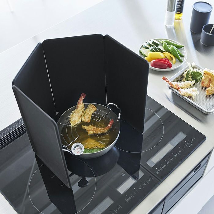 tower マグネティック スプラッタ ガード tower 山崎実業 タワーシリーズ キッチン コンロ マグネットレンジ