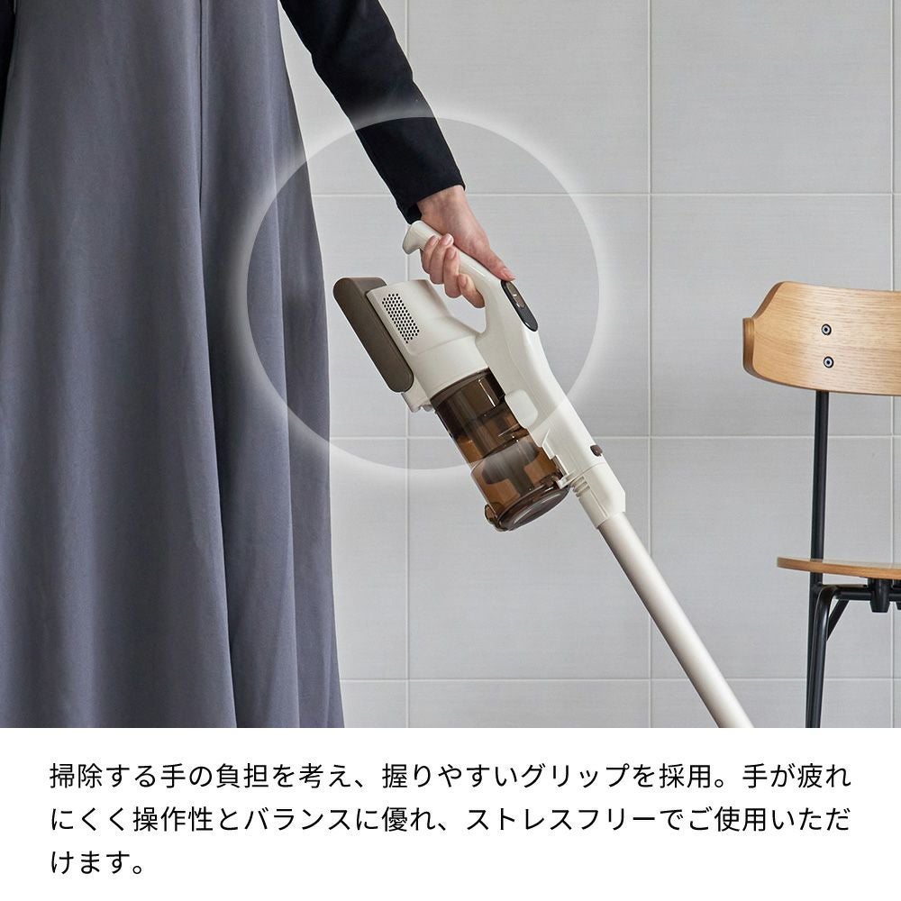 自立式コードレススティッククリーナー 2種のアタッチメント付
