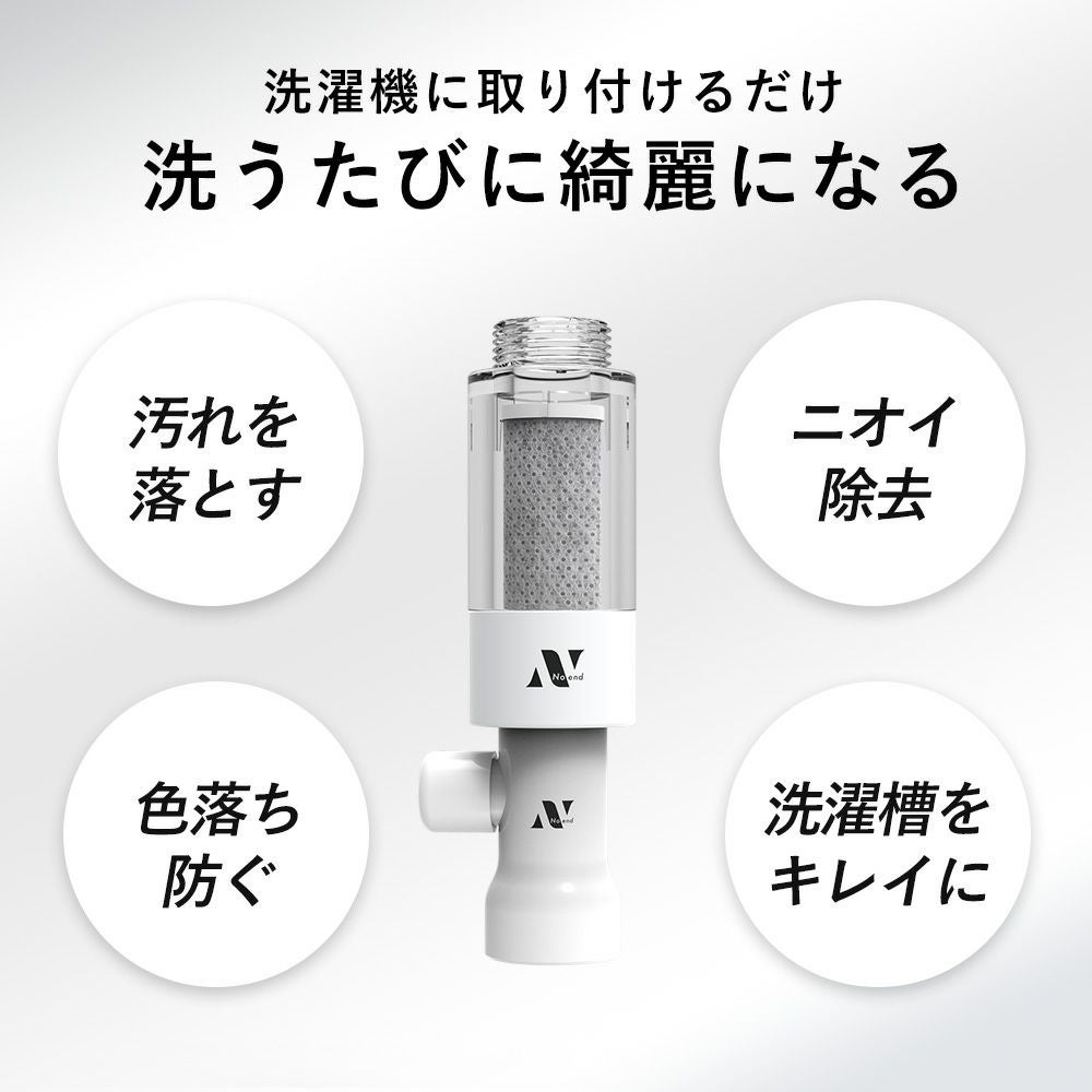 Noend オーガニックファインバブル 洗濯機アダプター フィルターケース