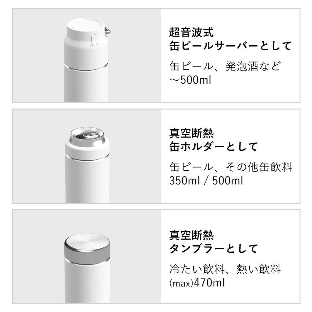 3WAY タンブラー ビールサーバー GH-BEERU | ヤマソロ公式