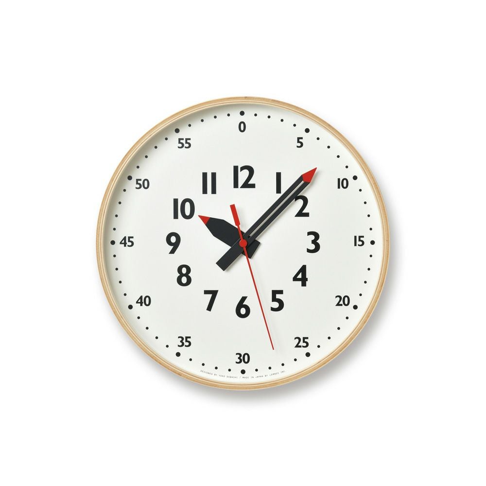 Lemnos 掛け時計 知育時計 fun pun clock S M L YD14-08 レムノス