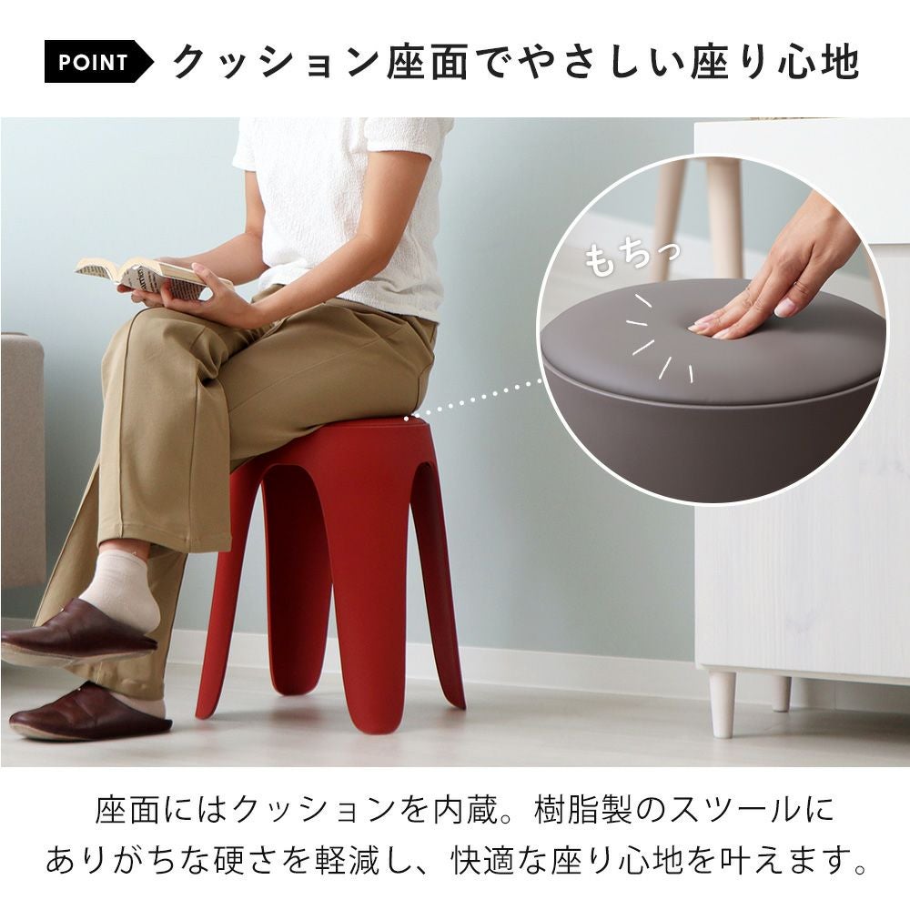 【訳あり】バリ島チーク×レザースツール　座面高実質43cm 通常27,500円が スツール 木製 クッション おしゃれ 四角 椅子 レザー 本革 天然木